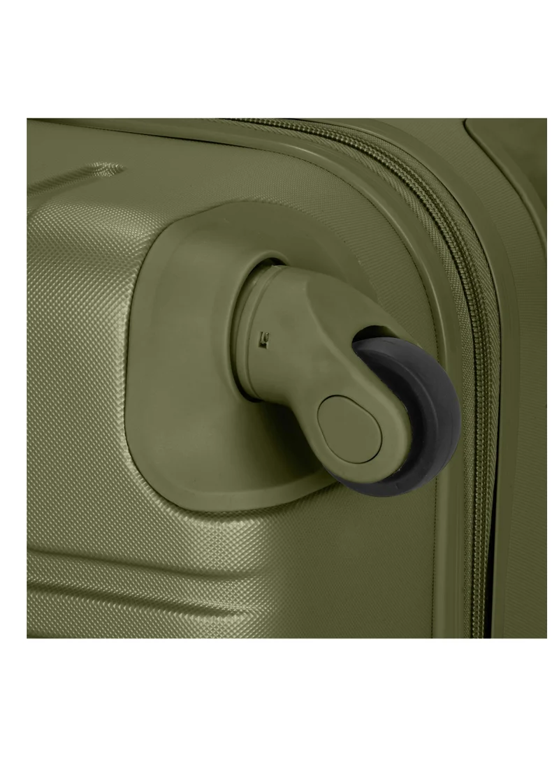 SENATOR Hard Case Travel Bag Large Luggage Trolley ABS Lightweight Suitcase with 4 Spinner Wheels A1012 Olive Green