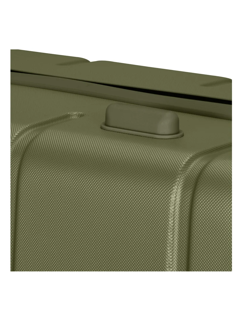 SENATOR Hard Case Travel Bag Large Luggage Trolley ABS Lightweight Suitcase with 4 Spinner Wheels A1012 Olive Green