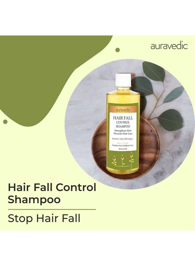 Hair Fall Control Shampoo For Women Men 500Ml Herbal Shampoo With Amla Bhringraj Natural Shampoo For Hair Fall Control Paraben Free Anti Hair Fall Shampoo For Women Men.