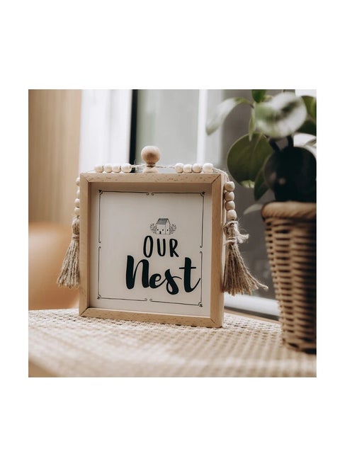 Our Nest Beaded Frame