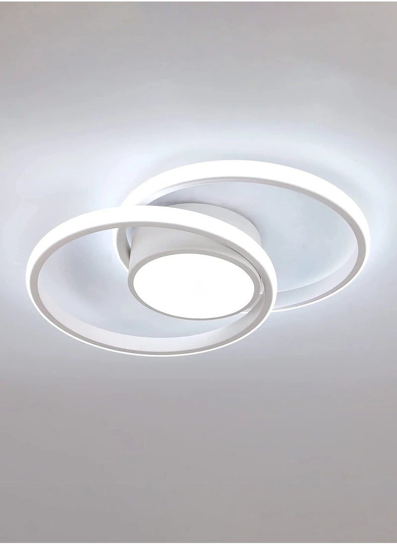 Goeco Double Round LED Ceiling Light White Round Model 40*28.5cm 42W White 220V Colour Temperature 6500K  - Image 2