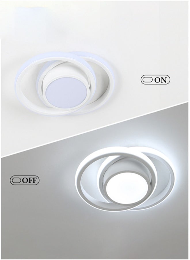 Goeco Double Round LED Ceiling Light White Round Model 40*28.5cm 42W White 220V Colour Temperature 6500K  - Image 4