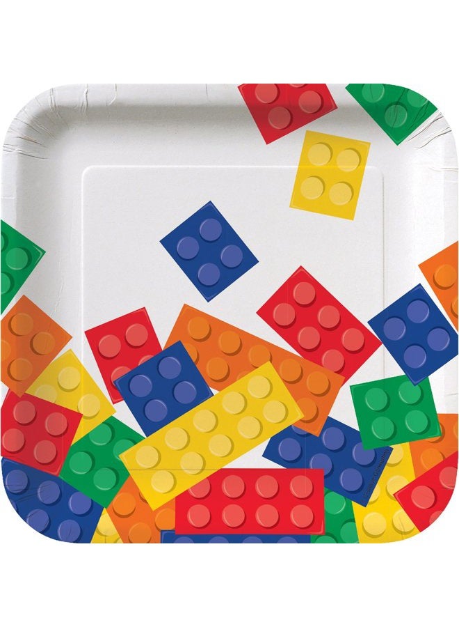 CREATIVE CONVERTING 8-Count Square Paper Lunch Plates, 7 - Image 1