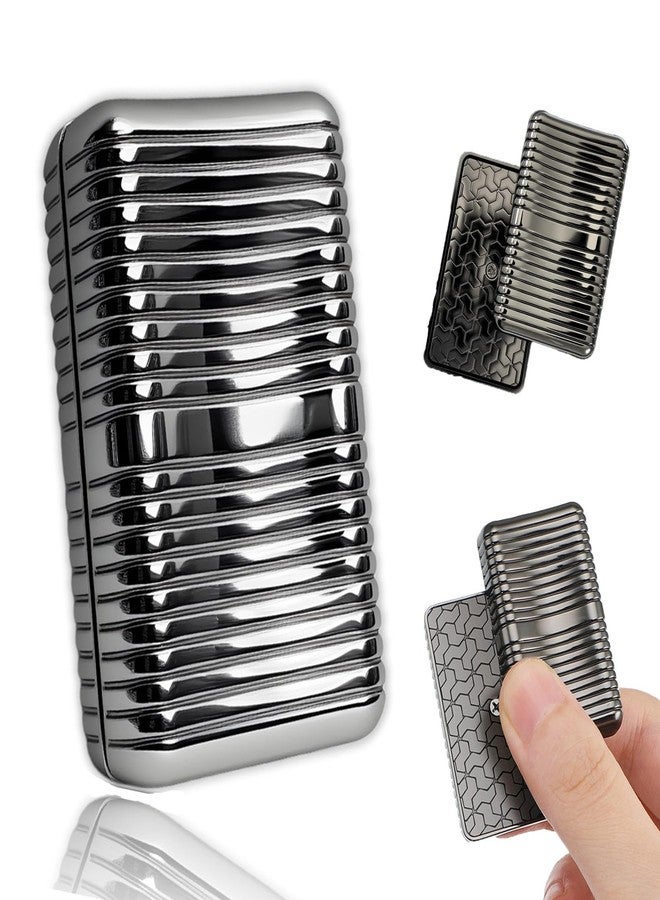 SQUISHCO Stress Relief Gadgets, Fidget for Figurine Office and Classroom Use, Portable Stress Relief Gadgets, Silver Soap Box Finger Fidget Figurine - Image 1