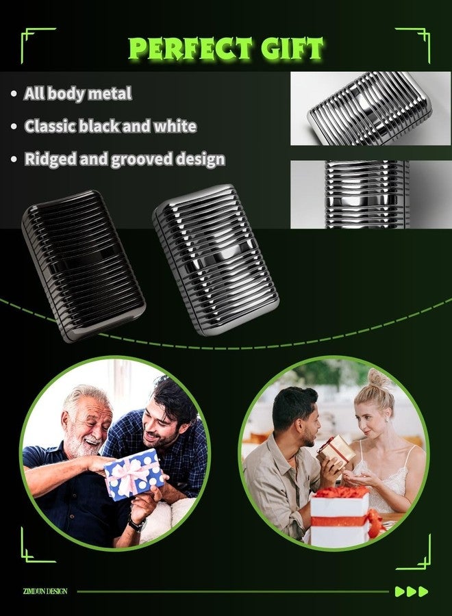 SQUISHCO Stress Relief Gadgets, Fidget for Figurine Office and Classroom Use, Portable Stress Relief Gadgets, Silver Soap Box Finger Fidget Figurine - Image 4