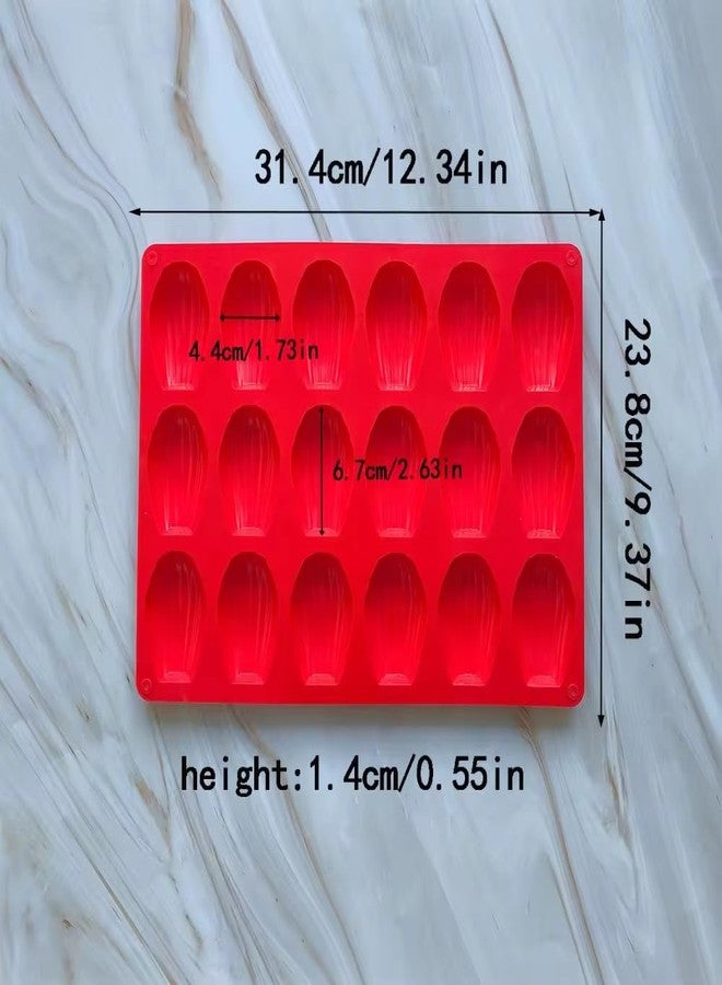 SHOAIB French Madeleine Mould 1-piece French Cookies Baking Tray 18-Slots Shell Shape Silicone Mould for Chocolates & Desserts - Image 5