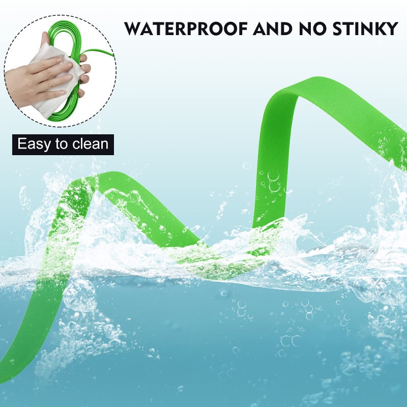 Qiaosite Waterproof Long Leash Durable Dog Recall Training Lead Great for Outdoor Hiking, Training, Yard, Beach and Swimming (Green, 15ft) - Image 2