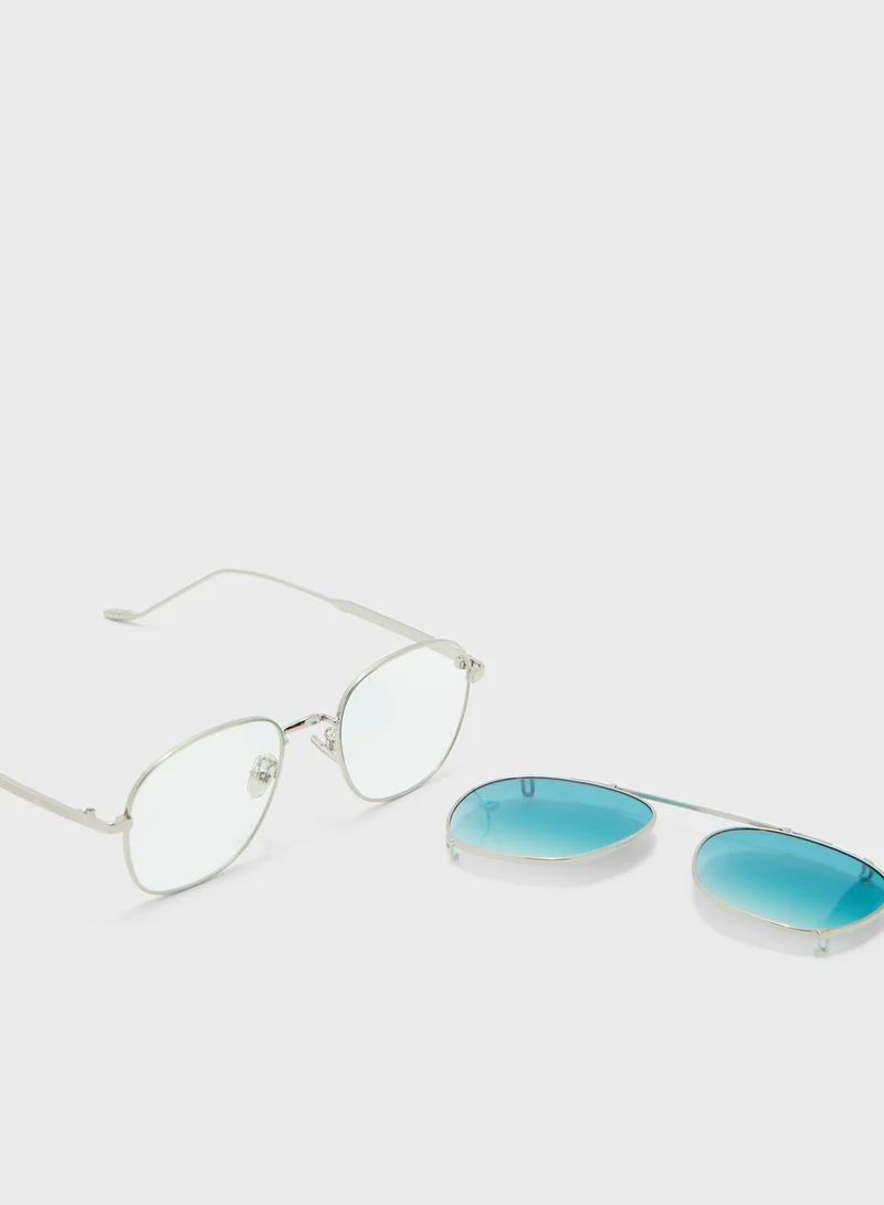 Seventy Five Clip On Anti Blue Lens Sunglasses