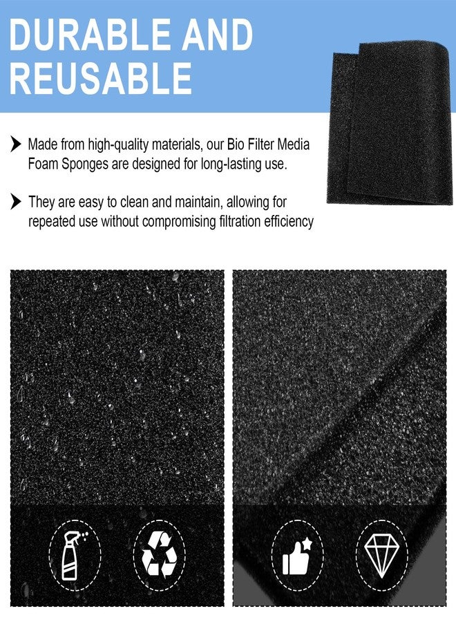 Giokyi BF-2 Universal Filter Foam for UNI 12" x 24" x 3/8" - 30 PPI Air Filter Aquarium Sponge Filter Pad Bio Filter Media Foam Fit Air Conditioner, Purifier, Aquarium Perfect for Cutting and Washable - Image 4