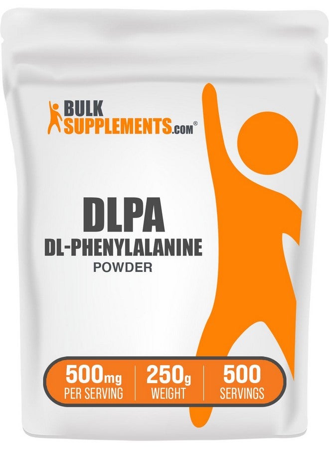 BulkSupplements.com DL-Phenylalanine Powder - DLPA Powder, DL-Phenylalanine 500mg - DLPA Supplements, Amino Acid - Gluten Free, 500mg per Serving, 250g (8.8 oz) (Pack of 1) - Image 1