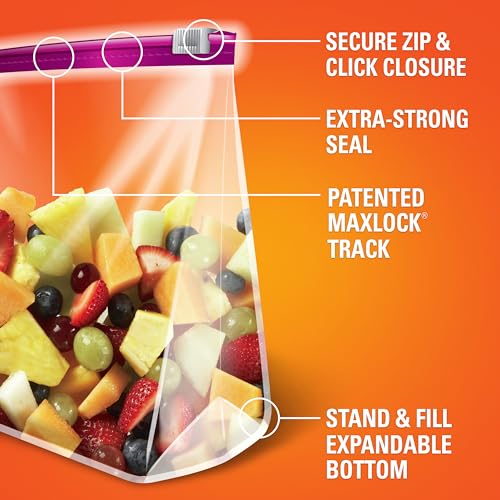 Hefty أكياس تخزين هيفتي سلايدر، حجم ربع، 20 قطعة (عبوة من 9)، 180 إجمالي - Image 4