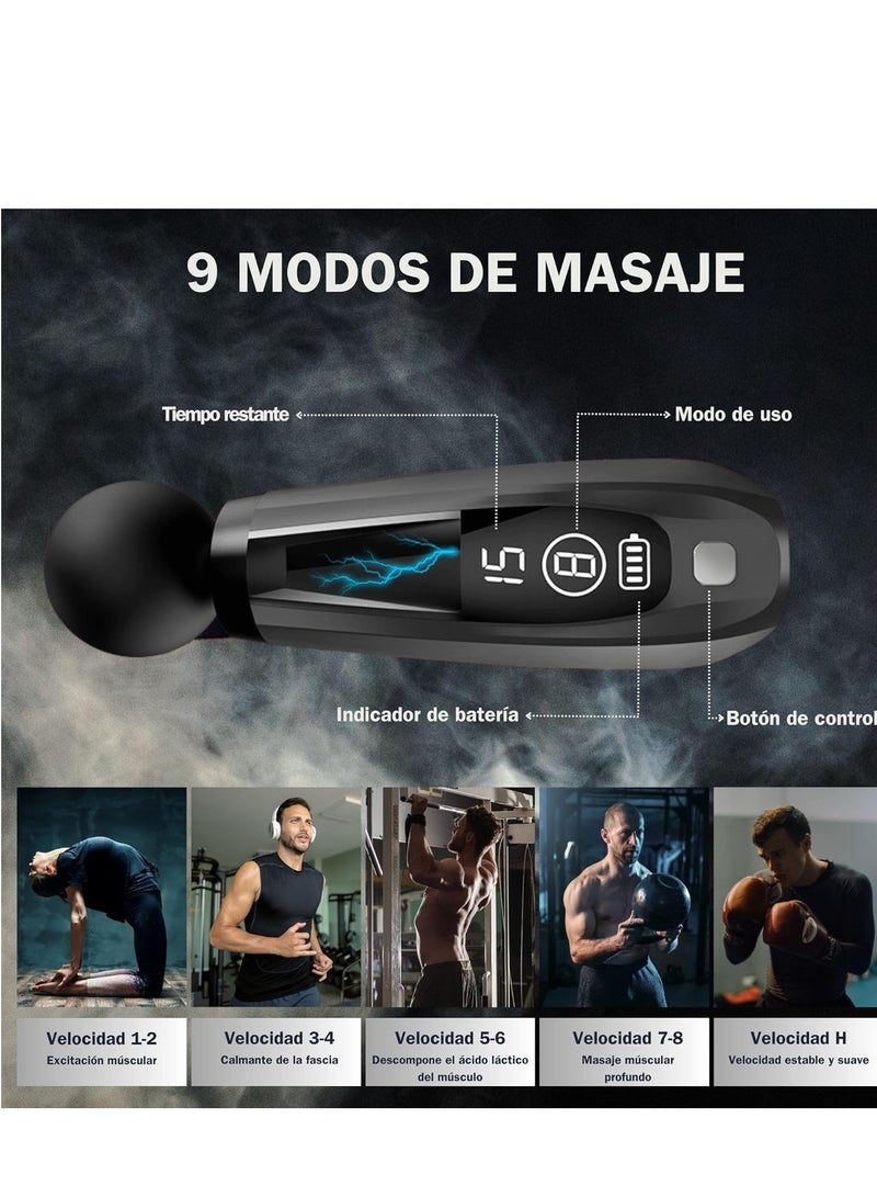 Massage Gun Pro HB-005, Deep Tissue Muscle Massager with Multiple Heads & Adjustable Speeds - Image 2