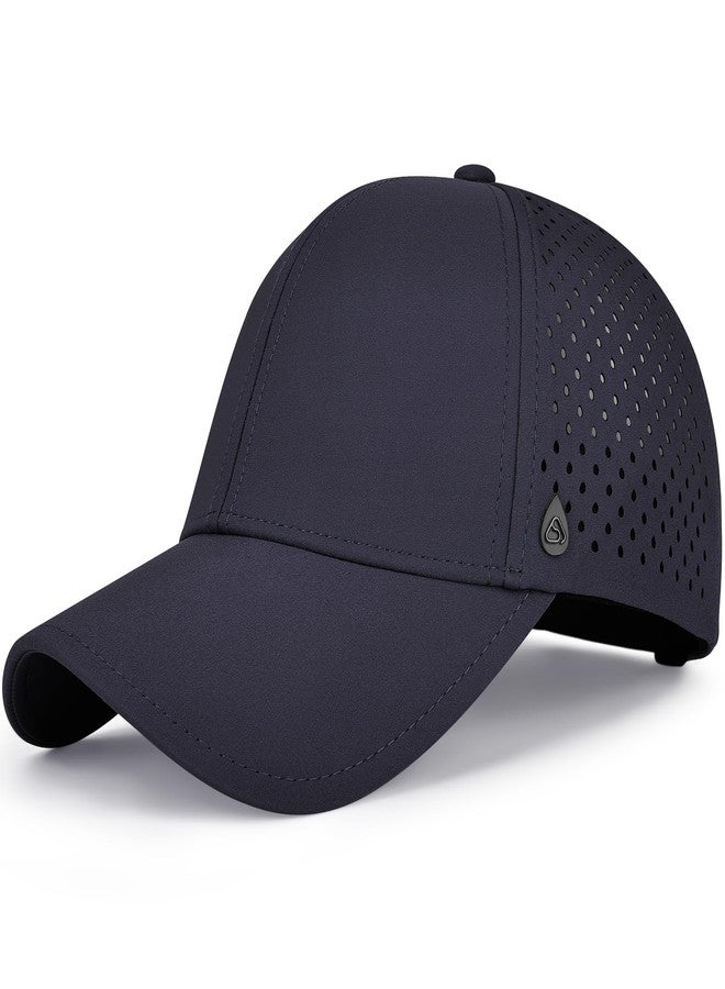 AOPREL Baseball Cap Breathable Mesh Golf Hat Quick Dry Adjustable Baseball Hats for Men and Women Sport Running Workout, Navy Blue, One size - Image 1
