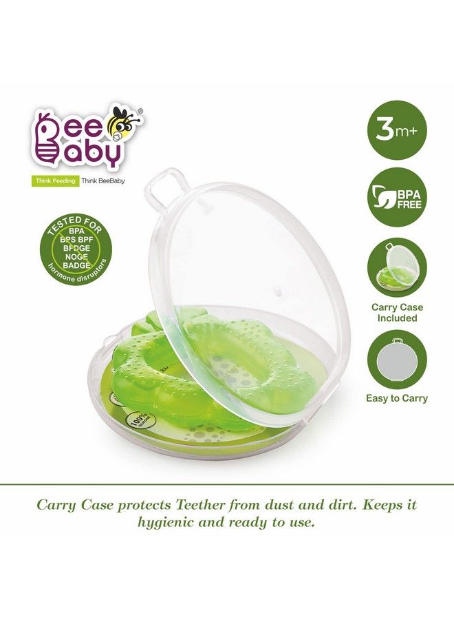 Beebaby Fruit Grapes Teethers For 6 To 12 Months Bpa Free. Cooling Water Filled Baby Teether Soft Teething Toy For Babies With Carry Case Soothes Gums And Easy To Grip (6 Months+) (Grapesgreen) - Image 3