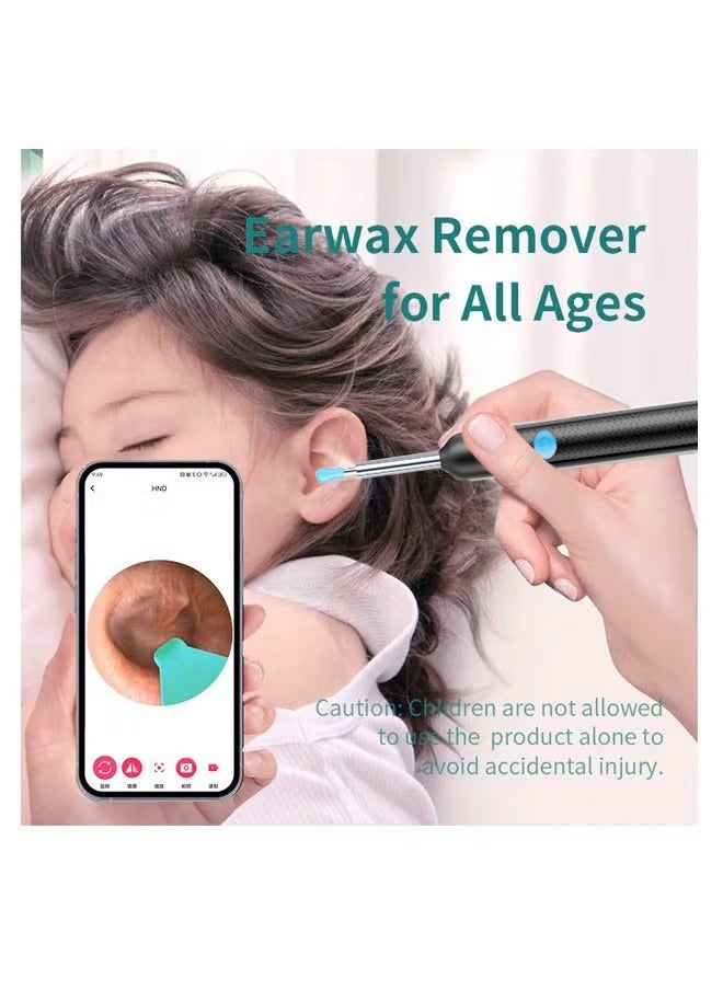 Ear Wax Removal -  2000w HD camera with Camera Earwax Remover Tool with 9 Pcs Ear Set  - Earwax Removal Kit with Light -With 6 soft silicone ear spoons - Ear Cleaner for iOS & Android