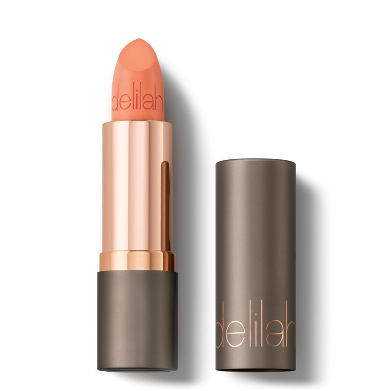 Delilah Colour Intense Cream Lipstick Foxy Rich Pigmented Long Lasting Hydrating Velvety Creamy Lipstick For Women Silky Matte Finish Infused with Vitamin E Vegan 37g 013 Oz