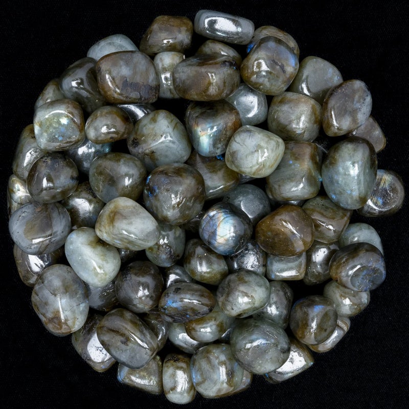 ZAICUS ZAICUS 1lb Labradorite Tumbled Stones  Polished Crystals Healing  Natural Stones  Feng Shui  Chakra Balancing  Good Luck  Reiki Gift  Home Decor  Size 2025 mm 