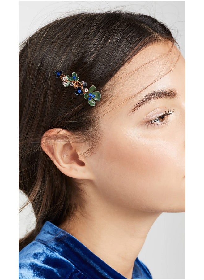 Lizzie Kay 6PCS Colorful Vintage Flower Design Metal Hair Barrette Tige Boule Accessories Women Girls  - Image 3