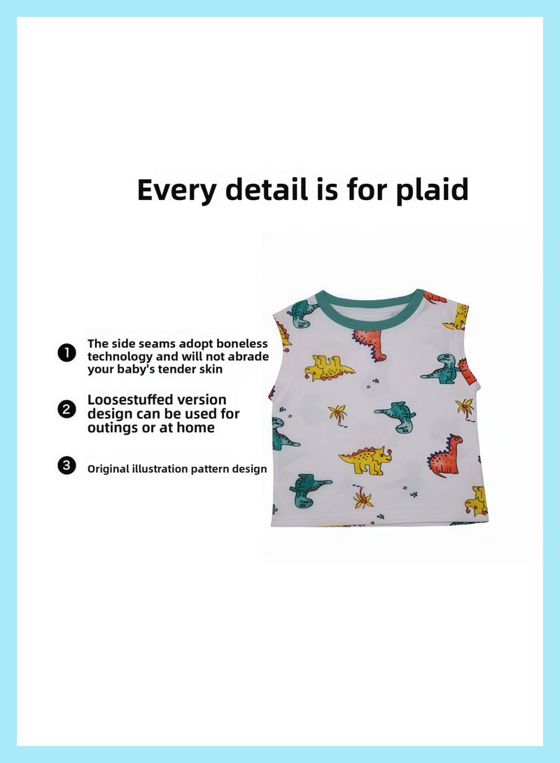 Baby children's vests, spring and summer for boys and girls, sleeveless tops, undershirts, suspenders  - Image 3