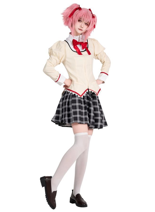 OSIAS Puella Magi Madoka Magica Kaname Madoka Uniform Cosplay Costume（M） - Image 3