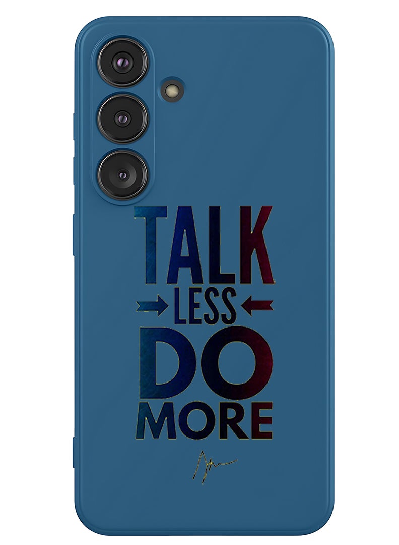 Theodor Protective Slim Fit Case Liquid Silicone Cover with Full Body Protection Anti-Scratch Shockproof Case For Samsung Galaxy S25 Plus (Blue) - talk less do more - Image 1