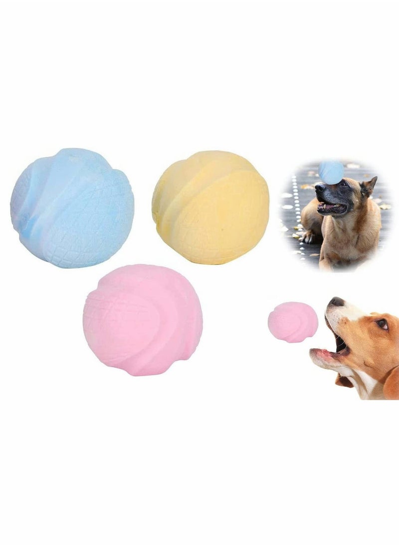 SYOSI Chew Cleaning Ball Pet Toys TPR Pet Ball Toys Safe Eco-Friendly Pet Molar 3 Pcs Durable Soft Interactive Teeth Cleaning Toy For Pets Dogs  - Image 1