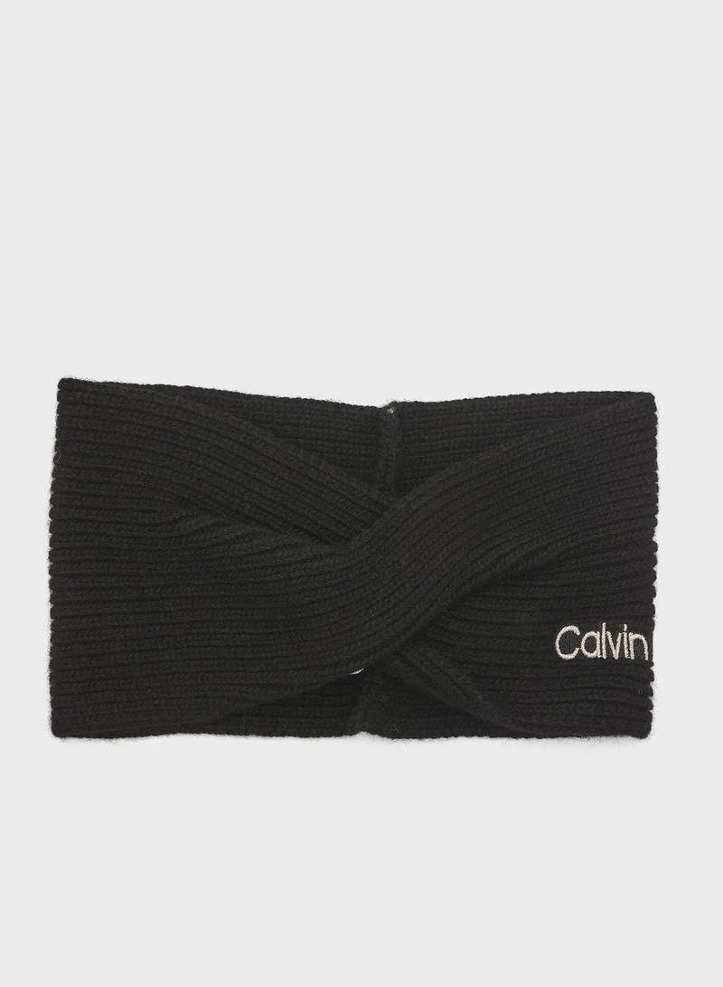 CALVIN KLEIN Cross Pattern Headband