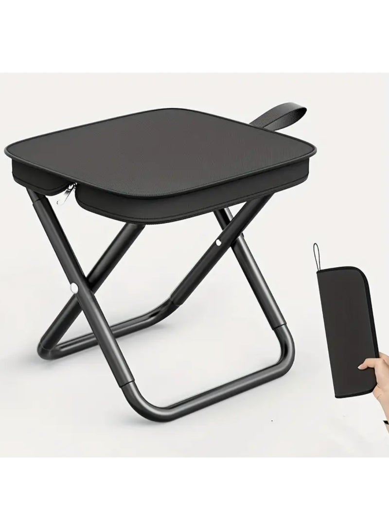 Portable Folding Pencil Stool for Outdoor Picnic Small Folding Stool for Camping Hikng Fishing - Image 1