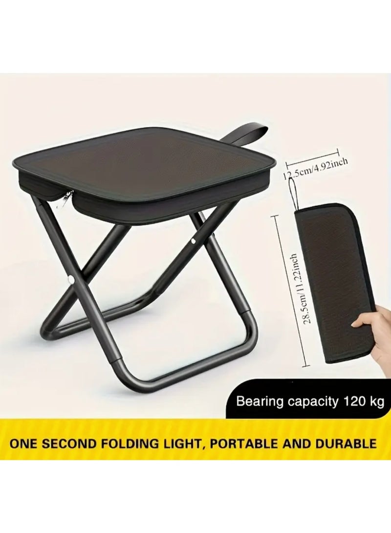 Portable Folding Pencil Stool for Outdoor Picnic Small Folding Stool for Camping Hikng Fishing - Image 3