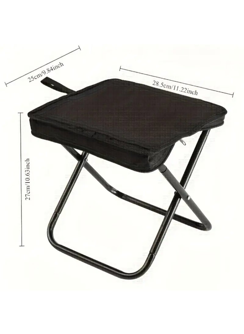 Portable Folding Pencil Stool for Outdoor Picnic Small Folding Stool for Camping Hikng Fishing - Image 2