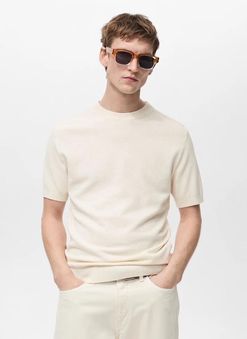 Mango Man Essential Crew Neck T-Shirt