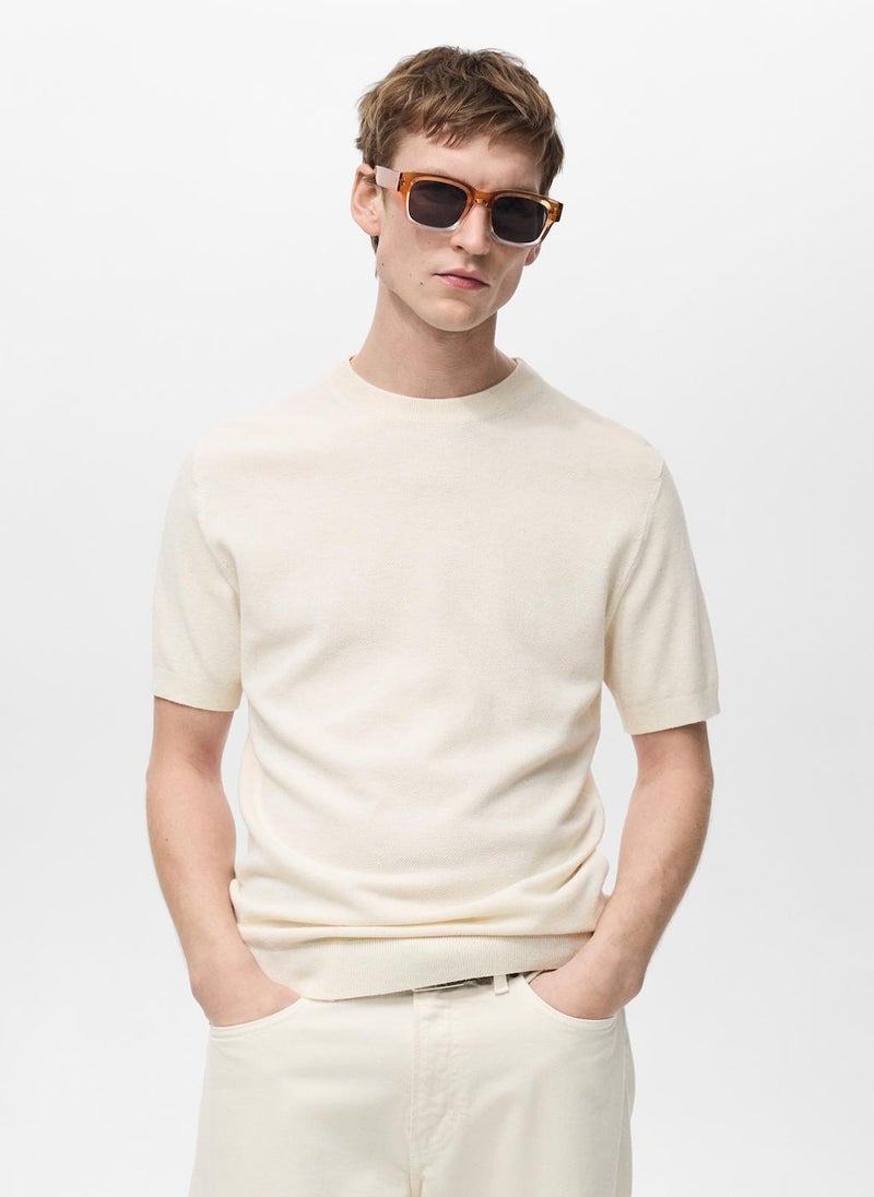 Mango Man Essential Crew Neck T-Shirt  - Image 1