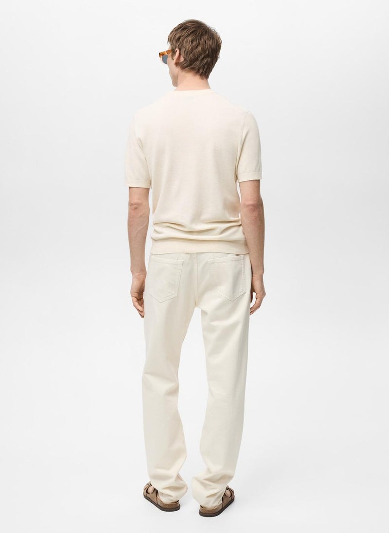 Mango Man Essential Crew Neck T-Shirt  - Image 2