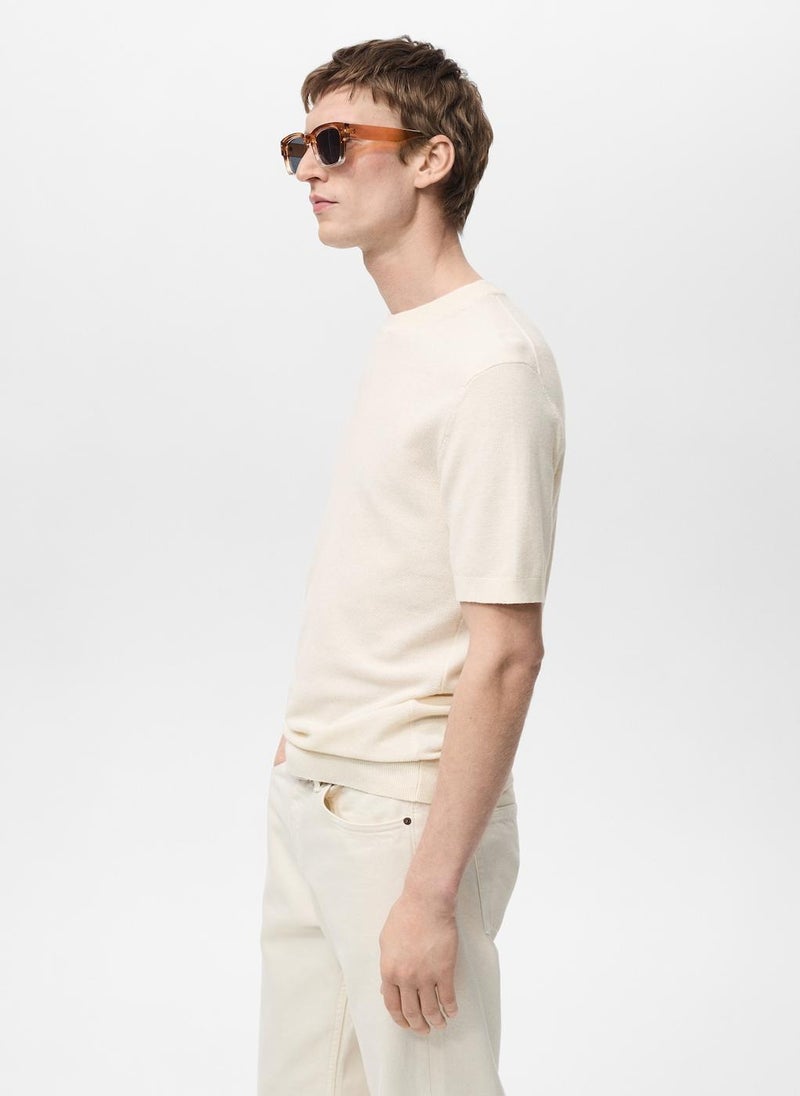 Mango Man Essential Crew Neck T-Shirt  - Image 3