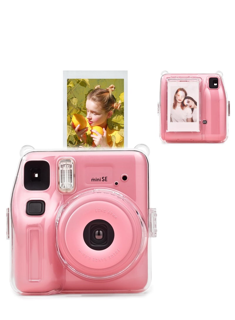 Case For Fujifilm Instax Mini SE - Clear Hard PVC Protective and Portable Camera Cover with Detachable Adjustable Shoulder Stra - Image 1