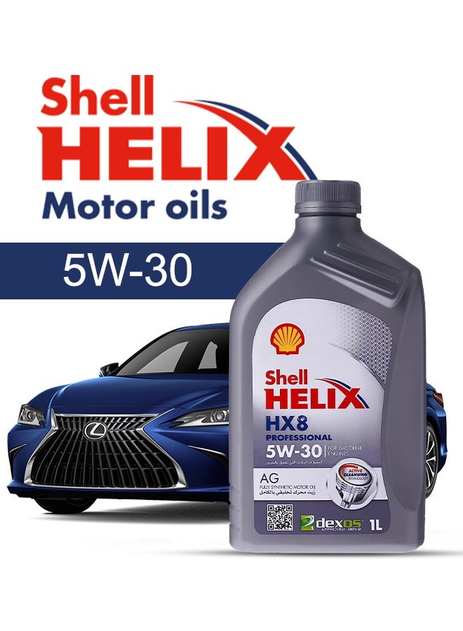 Shell Engine Oil – For Lexus ES V4 2024 - 2012, 5 Liter,  5w30 Shell - With Engine Oil Filter -  2012 2013 2014 2015 2016 2017 2018 2019 2020 2021 2022 2023 2024