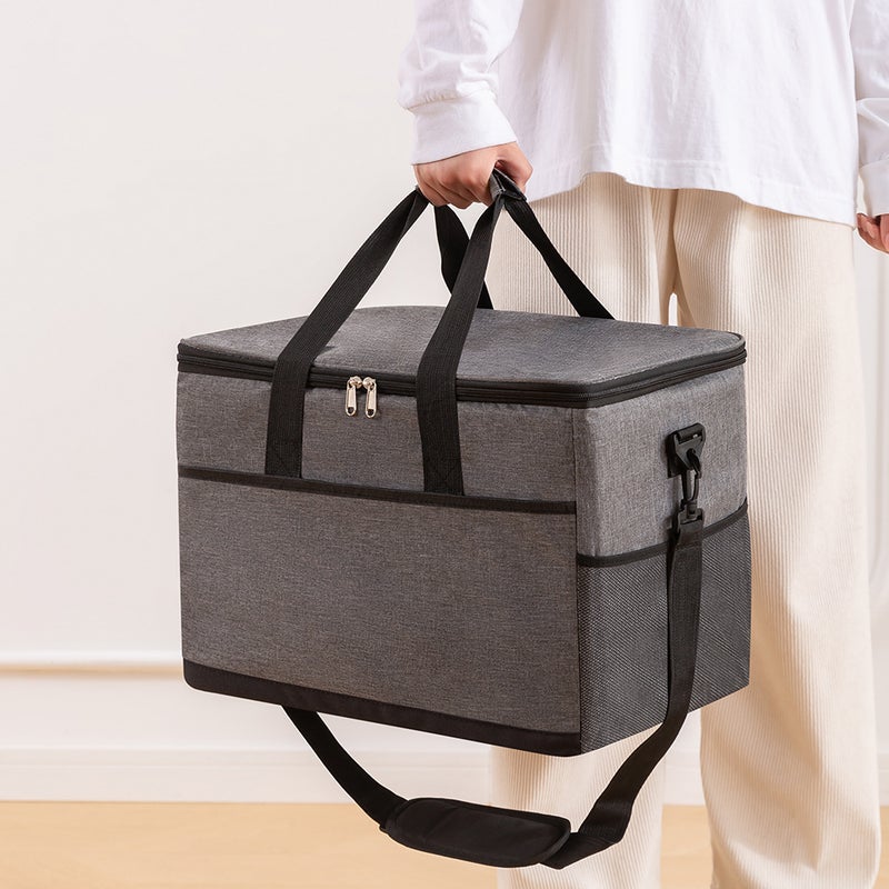 35L Insulated Cooler Bag, Oxford Fabric Picnic Camping Tote - Image 4