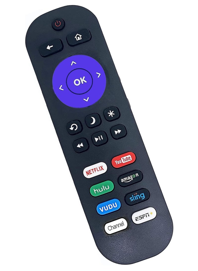 ELTRAZONE - Universal Remote Compatible with All TCL Roku TV, Smart 4K HD LED TVs – Replacement Remote with 8 Shortcut Buttons, Easy Setup, Battery Included, Full Functionality - Image 1