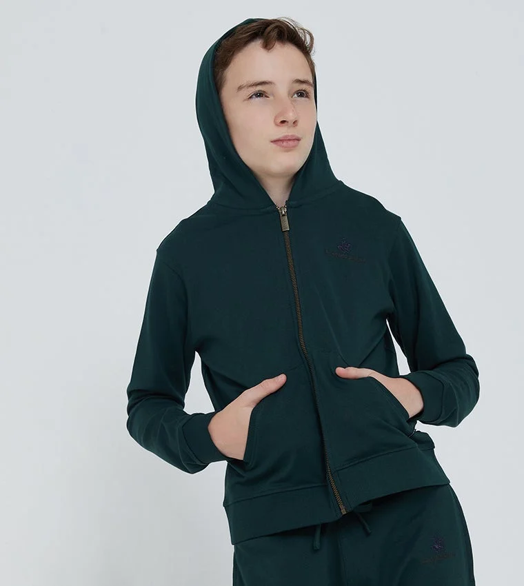 BEVERLY HILLS POLO CLUB Beverly Hills Polo Club Casual Zip Up Hoodie
