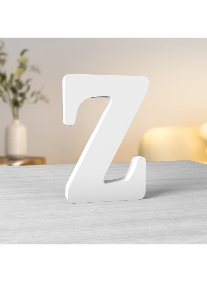 TPGP 6 Inch White Wood Letter For Wall Decor, Craft, Home Party Projects (Z) - Image 1
