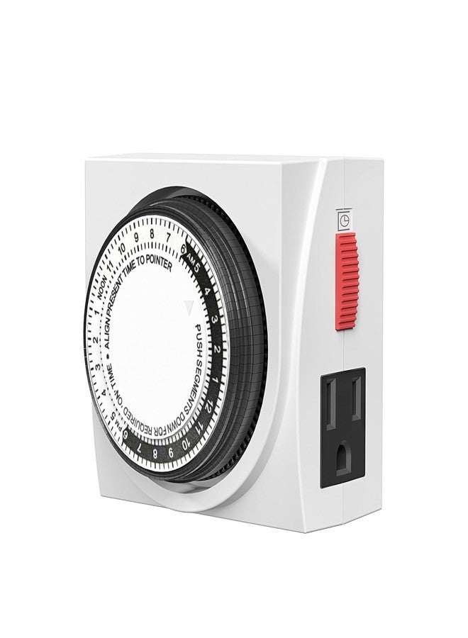 BN-LINK Century Heavy Duty Mechanical Timer Dual Outlet - 24 Hours by Century Timer - Image 1