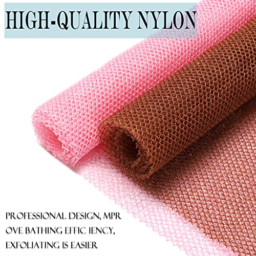 JASSINS African Exfoliating Net Body Exfoliating Long Net Shower Body Scrubber Back Scrubber Skin Smoother 4 Pieces - Image 5