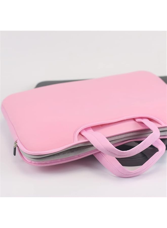 erorex Laptop Tablet Sleeve Case Slim Travel Men Women Handle Bag Durable Business Messenger Briefcases For Macbook Air Pro Retina Pink 13Inch - Image 5