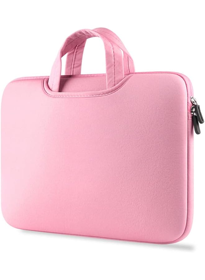 erorex Laptop Tablet Sleeve Case Slim Travel Men Women Handle Bag Durable Business Messenger Briefcases For Macbook Air Pro Retina Pink 13Inch - Image 1