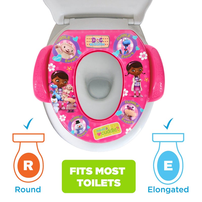 Disney Doc McStuffins "Need a Cuddle" Soft Potty Seat and Potty Training Seat - Soft Cushion, Baby Potty Training, Safe, Easy to Clean - Image 5