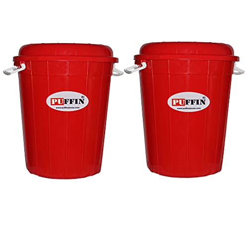 PUFFIN Multipurpose Plastic Storage-Bucket Drum (2, 100 Litre) - Image 1