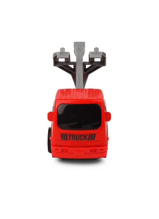 Toy Zone TOYZONE Friction Powered Mini Truck Series | Made in India | Friction Powered Toy | Unbreakable City Service Truck | Pull Back | Push & Go Crawling Toys (Contruction Vehicle Tow Crane)  - Image 2