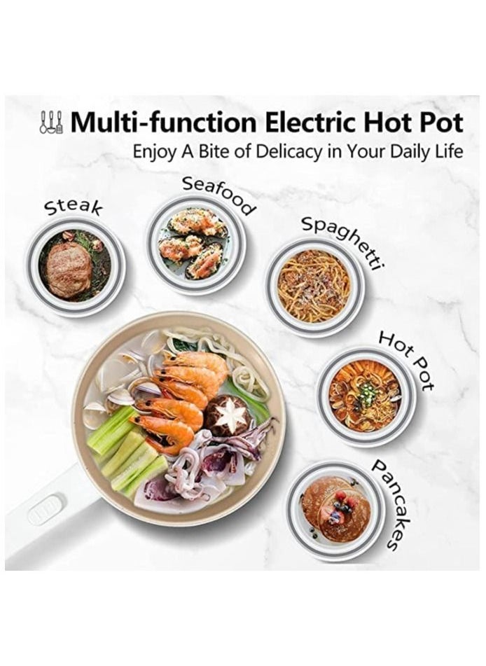 GGEROU 3L Electric Hot Pot with Steamer and Temperature Control,Non-Stick Electric Cooker  - Image 2