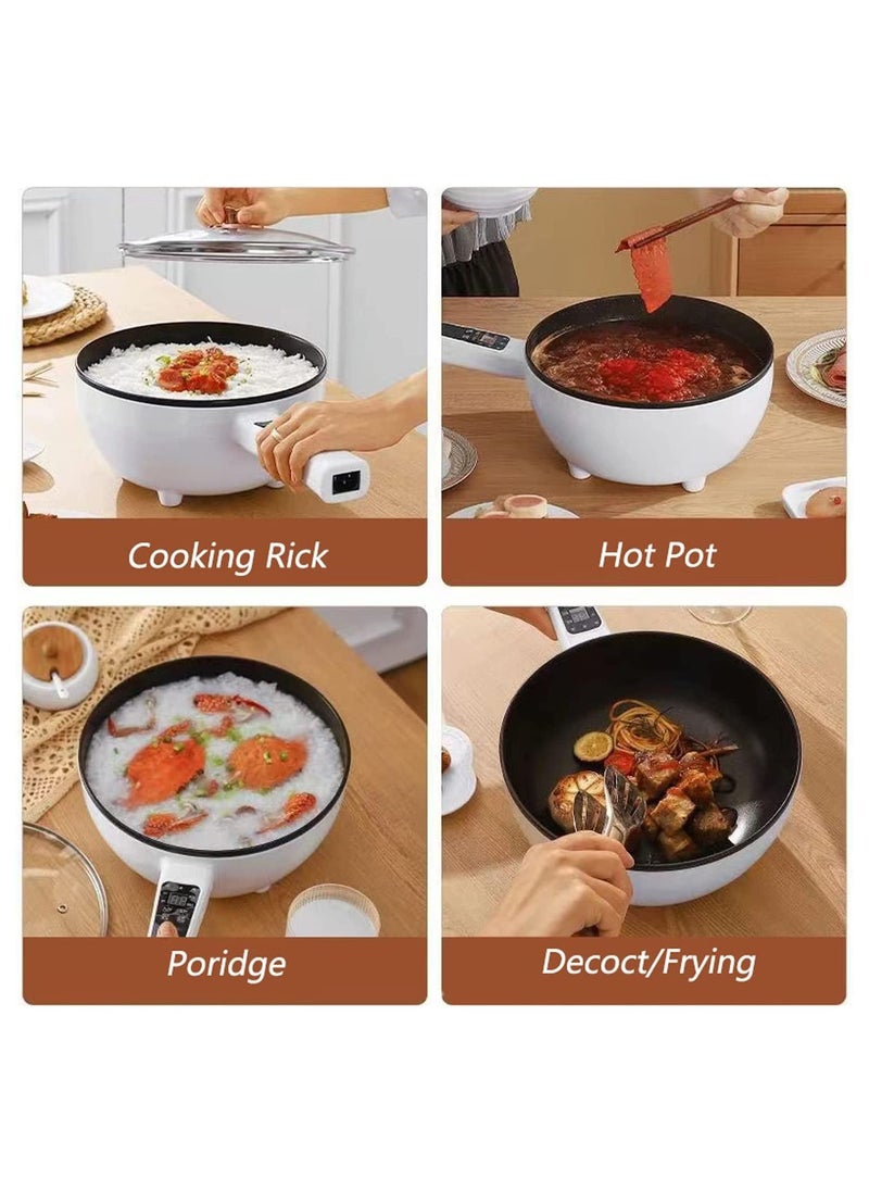 GGEROU 3L Electric Hot Pot with Steamer and Temperature Control,Non-Stick Electric Cooker  - Image 5