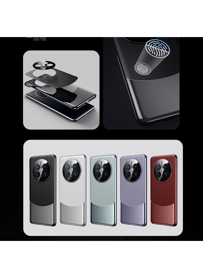 S-TOP Case For Huawei Mate 40 Pro Electroplated PC + Leather Shockproof Phone Case - Image 2